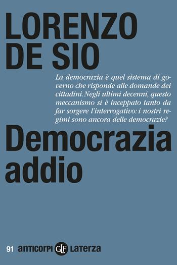 Cover of Democrazia Addio